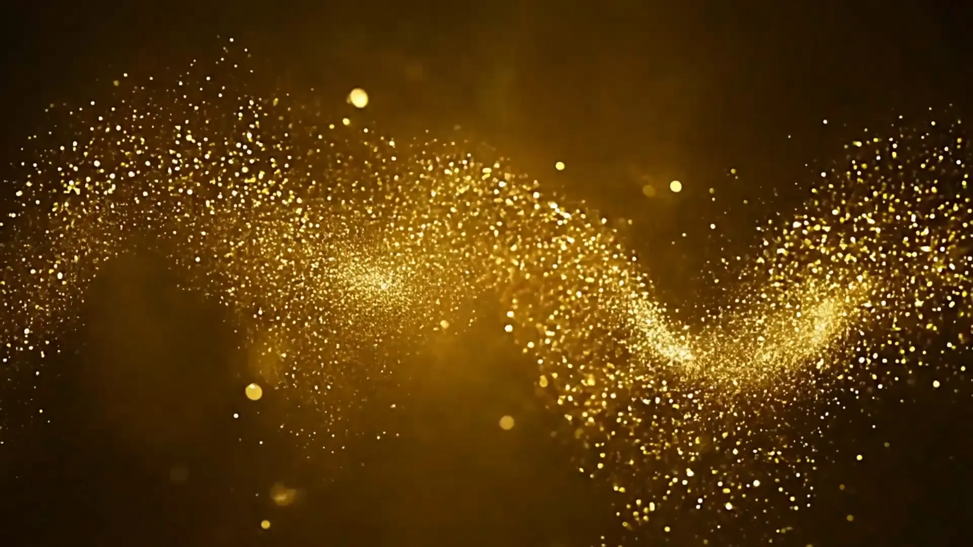 Golden Glitter Particle Overlay for Fashion Promo Videos